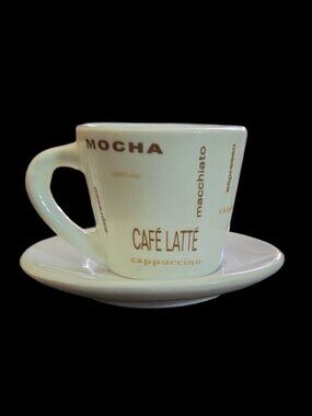 ☕ Miniature 1oz Espresso Cup & Saucer